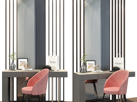  梳妆台套装1003d模型 