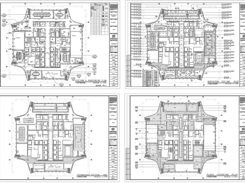 办公室 最新全套施工图合集cad施工图