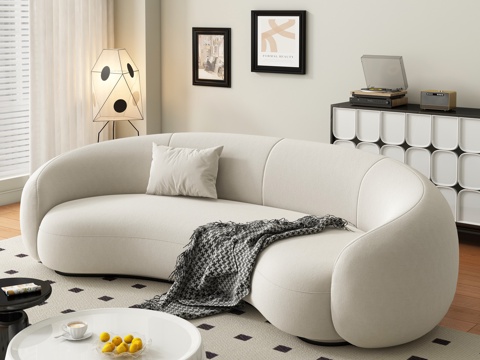  现代客厅 异形沙发3d模型 