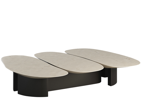 现代异形茶几su模型