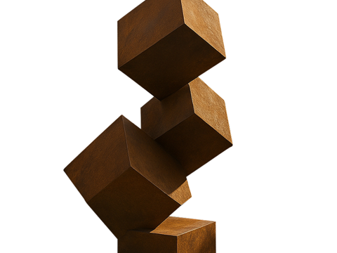  现代景观雕塑3d模型 