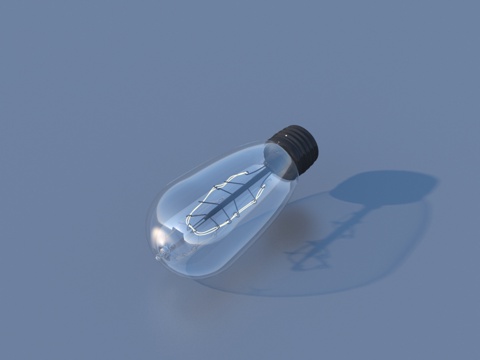  灯泡 钨丝灯泡 灯具3d模型 