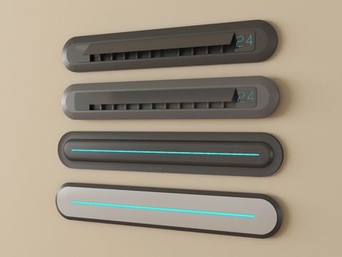  现代浴霸 线形浴霸3d模型 