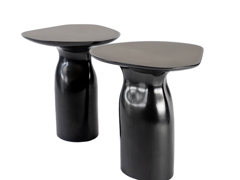  现代边几角几圆几3d模型 