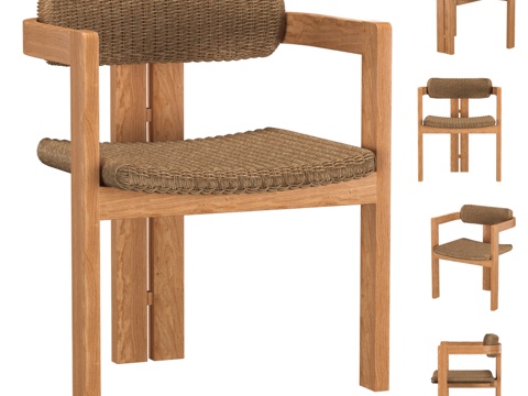  Eichholtz Donato户外餐椅3d模型 