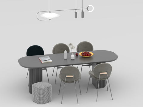  餐桌组合3d模型 