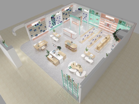 针织店3d模型 