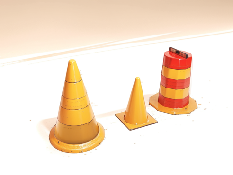 交通设施su模型