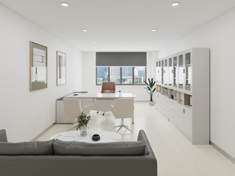  院长办公室3d模型 