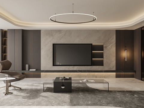  意式客餐厅3d模型 