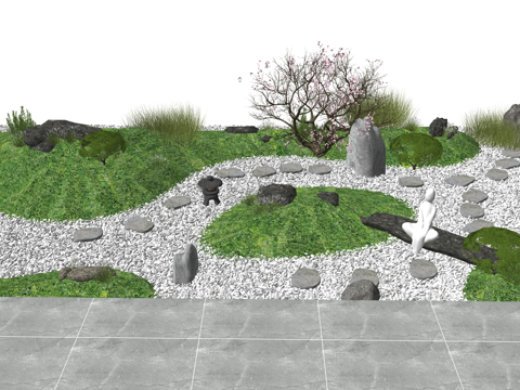 微景观 门 庭院门 室内造景 造景 草坪灯 庭院su模型