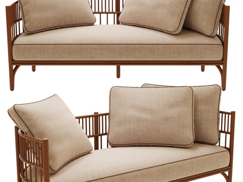  Expormim Cadenza双人沙发3d模型 