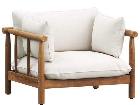  Kave Home Sacova扶手椅3d模型 