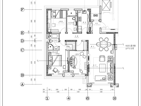 三室一厅 样板间 最新全套施工图 效果图合集cad施工图