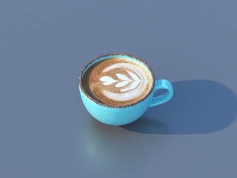  咖啡杯 咖啡 食物3d模型 