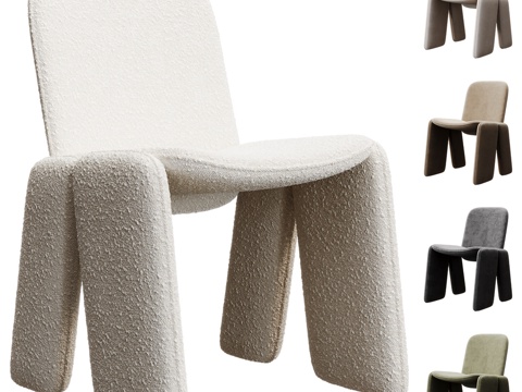  现代单椅3d模型 