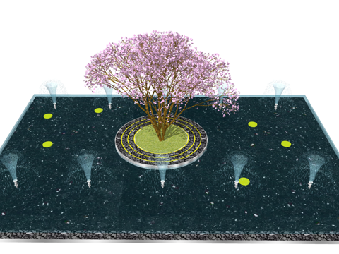 微景观 门 庭院门 室内造景 造景 草坪灯 庭院su模型