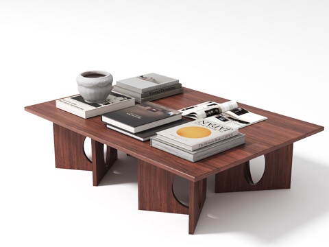  复古茶几3d模型 