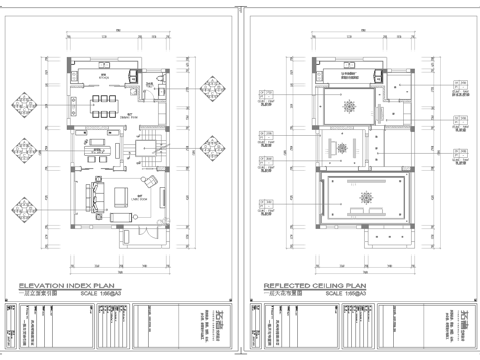  别墅 样板间 最新全套施工图 效果图合集cad施工图 