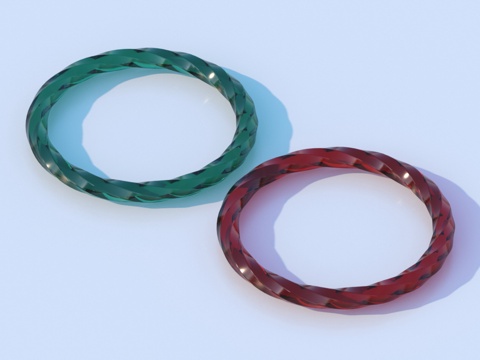  手镯 玉器 手饰 玉镯3d模型 