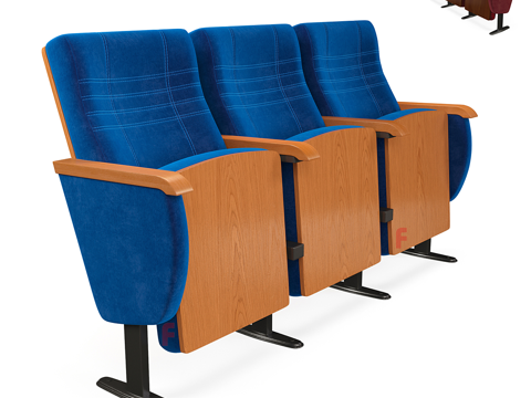  剧场椅 电影椅3d模型 