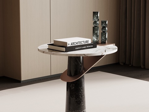  现代意式边几3d模型 