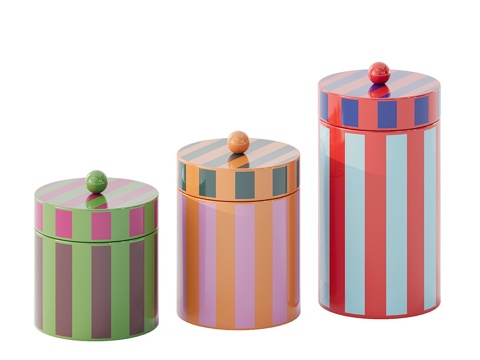  储物罐 礼盒3d模型 