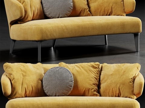  minotti沙发  意大利沙发  现代沙发 三人沙发3d模型 