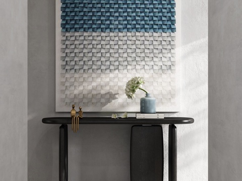  现代玄关过道3d模型 