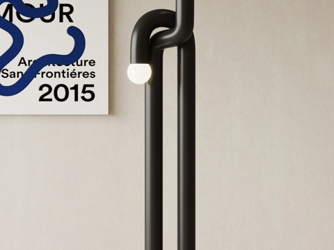  现代落地灯3d模型 