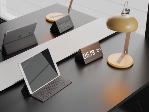  现代数码产品 平板3d模型 