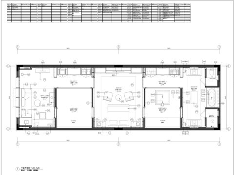 上海民宿客房施工图cad施工图
