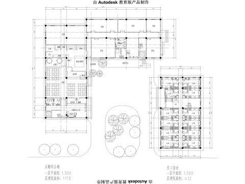 新中式民宿建筑平面方案cad施工图
