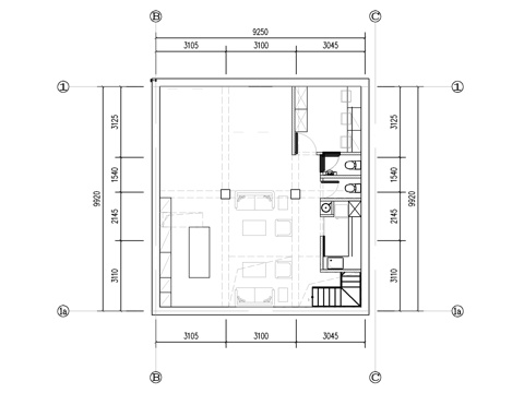  北京四合院民宿CAD施工图cad施工图 