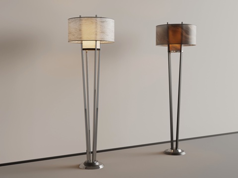 现代落地灯su模型