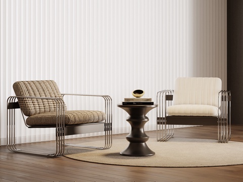  现代单人沙发 休闲椅3d模型 