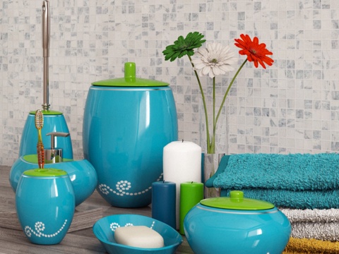  现代洗漱用品 洗漱用品3d模型 