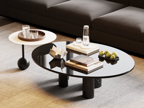  现代意式茶几3d模型 