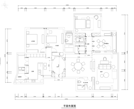 轻奢大平层 样板间 最新全套施工图合集cad施工图