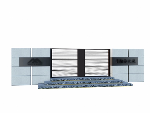 庭院灯 门 室内造景 屋顶花园 阳光房 庭院门 室内景观 庭su模型