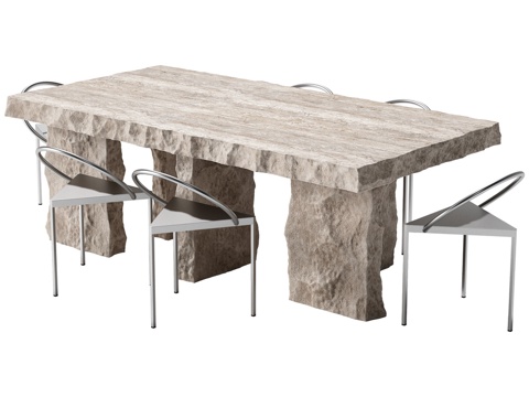  现代餐桌椅3d模型 