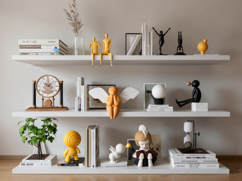  现代系列装饰摆件su模型 