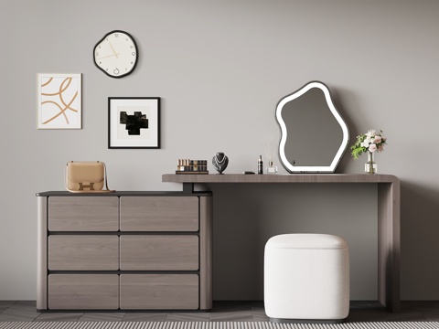  现代意式梳妆台3d模型 