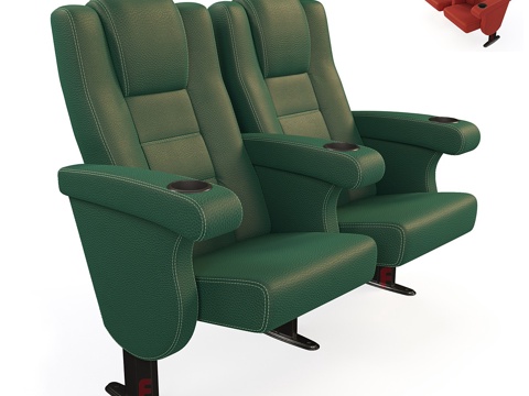  剧场椅 电影椅3d模型 