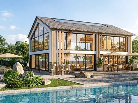  书吧驿站管理su模型su模型 