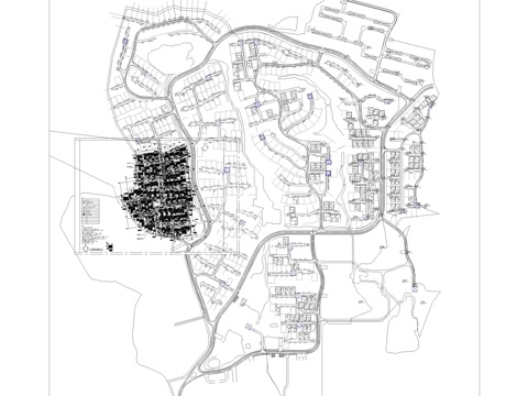 民宿建筑总平面规划图cad施工图cad施工图