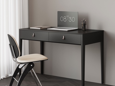  现代意式书桌3d模型 