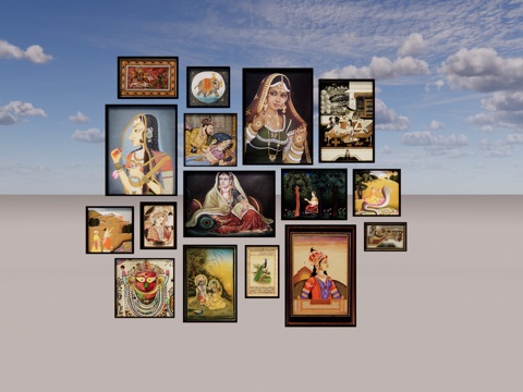 景观 饰品 家装 挂画 工装 陈设饰品su模型