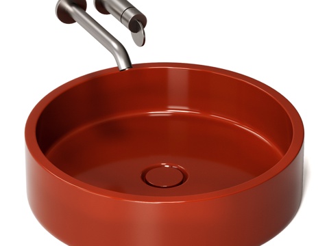  现代洗手盆3d模型 