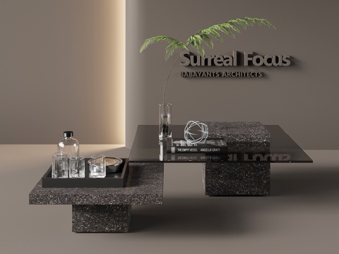  意式茶几3d模型 